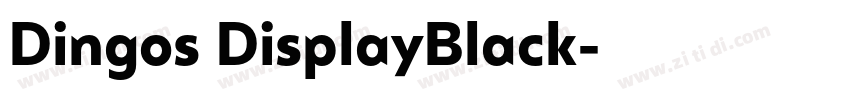 Dingos DisplayBlack字体转换